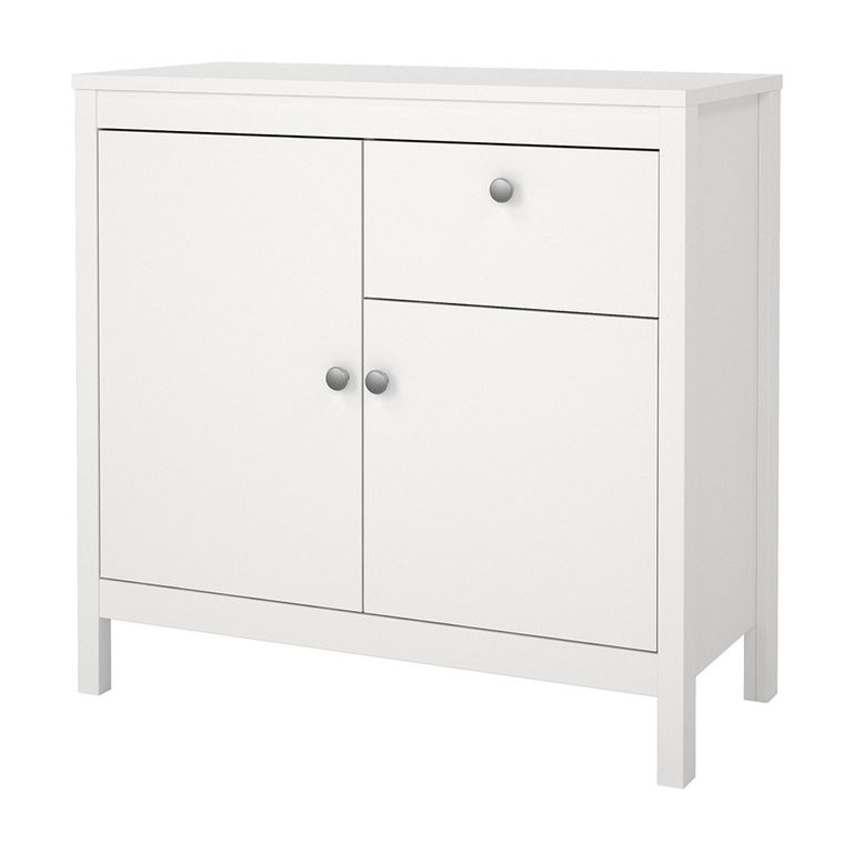 Madrid Sideboard - 2 Door - 1 Drawer - Small - White