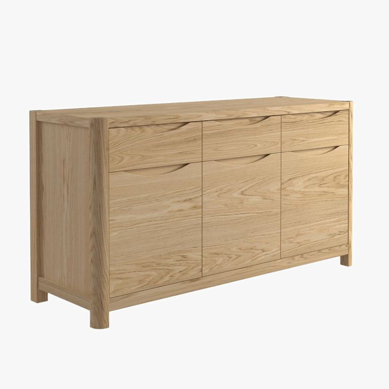 Stockholm Sideboard - 3 Door 3 Drawer - Oak