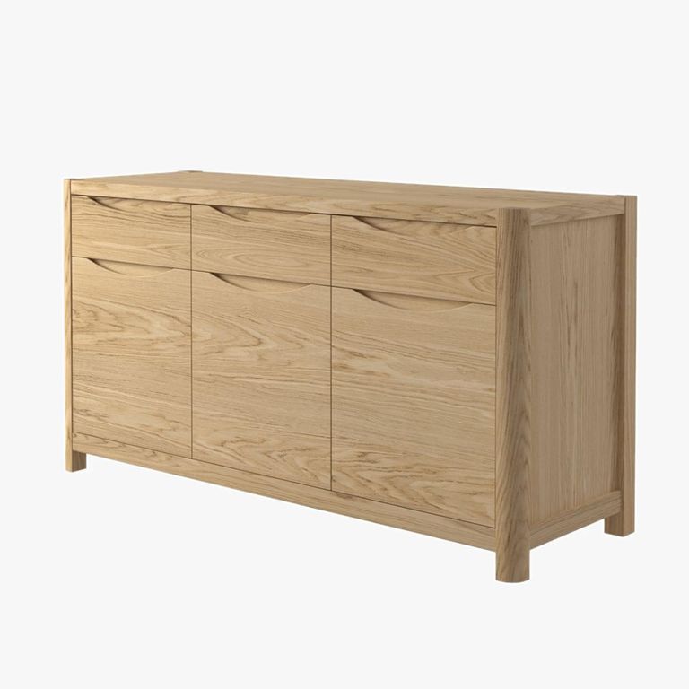 Stockholm Sideboard - 3 Door 3 Drawer - Oak