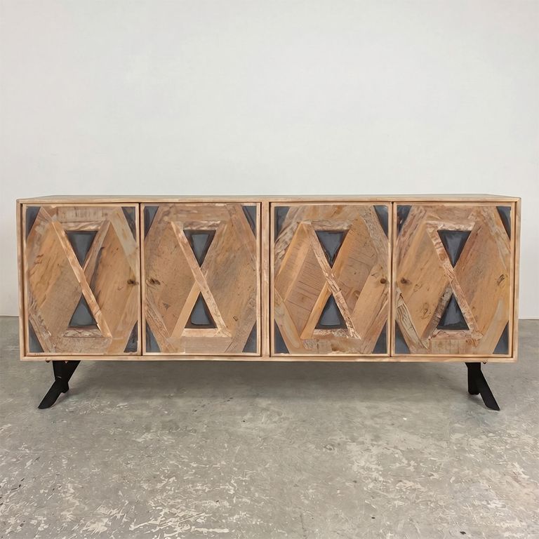 Juan Keruz Sideboard - 4 Door - Extra Large - Acacia Wood