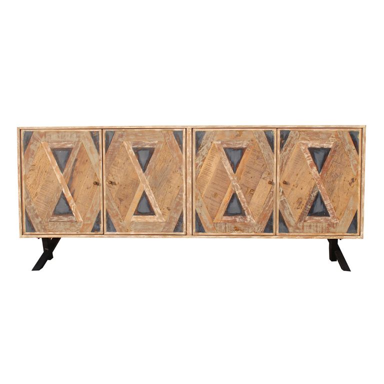 Juan Keruz Sideboard - 4 Door - Extra Large - Acacia Wood