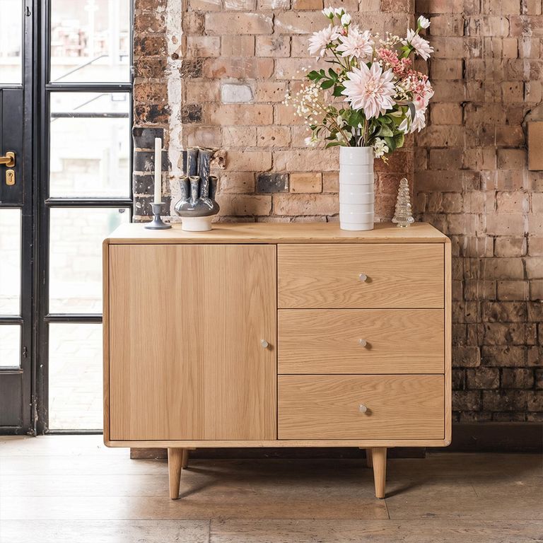 Jenson Oak Sideboard - 1 Door - Small - 100cm