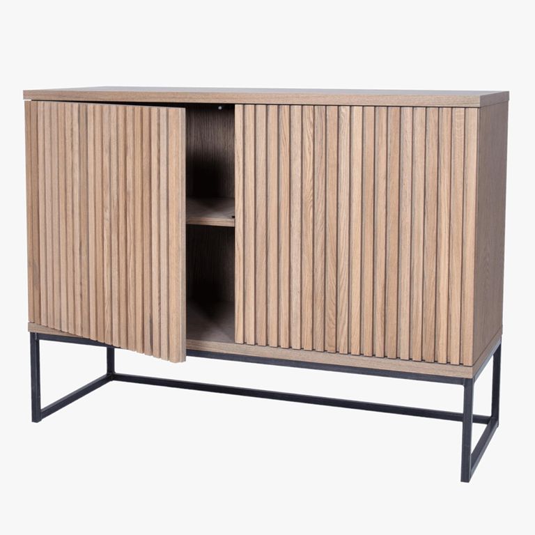 Timo Sideboard - 2 Door - Medium - with Slatted Front - Oiled Ash - Variation Available