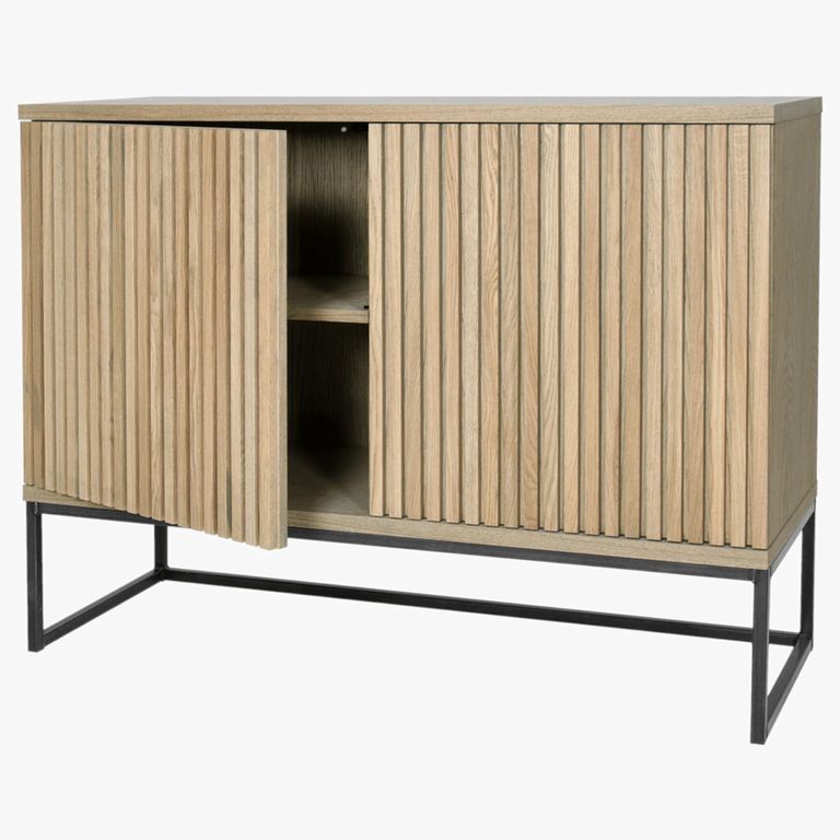 Timo Sideboard - 2 Door - Medium - with Slatted Front - Oiled Oak - Variation Available