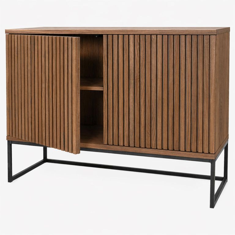 Timo Sideboard - 2 Door - Medium - with Slatted Front - Oiled Walnut - Variation Available
