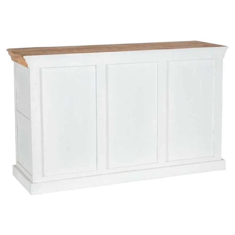 Alfie Sideboard - 3 Door - Medium - 140cm - White - Mango Wood