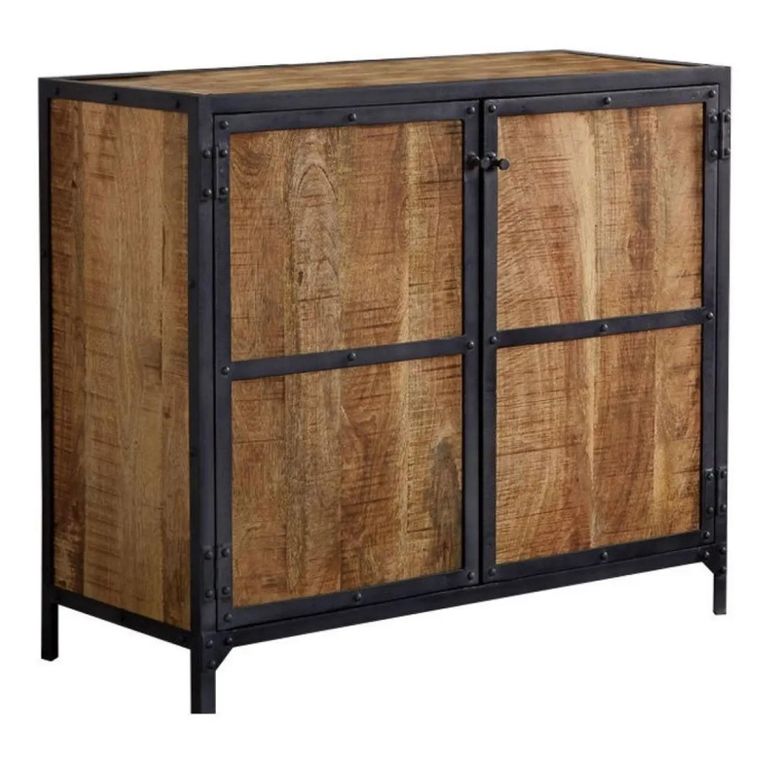 Ascot Sideboard - 2 Door - Small - Industrial - Wood and Iron