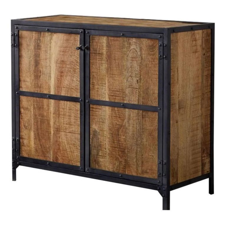 Ascot Sideboard - 2 Door - Small - Industrial - Wood and Iron