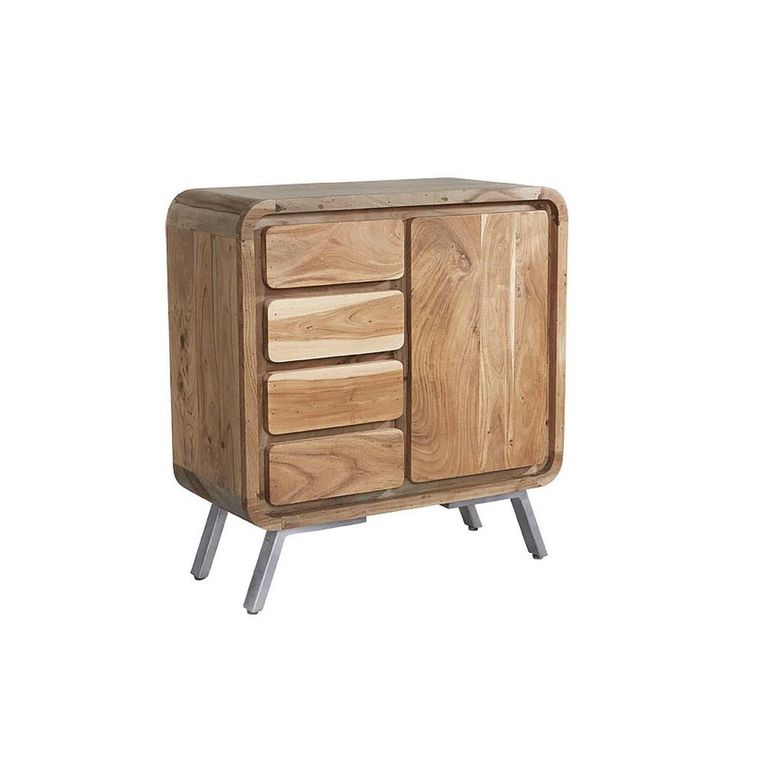 Aspen Sideboard - 1 Door - 4 Drawer - Medium - Industrial - Reclaimed Wood