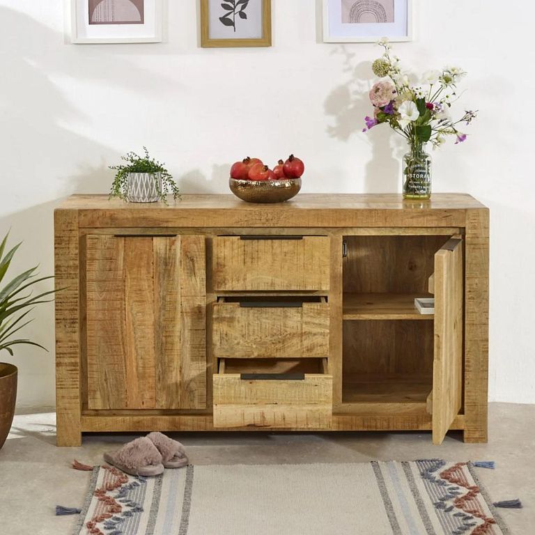 Surrey Sideboard - 2 Door 3 Drawer - Medium - Solid Mango Wood