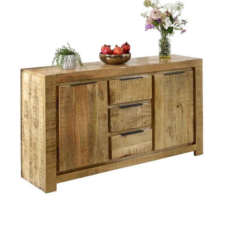Surrey Sideboard - 2 Door 3 Drawer - Medium - Solid Mango Wood