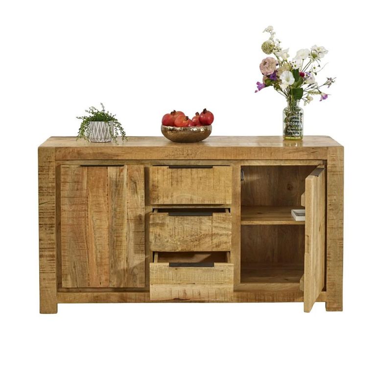 Surrey Sideboard - 2 Door 3 Drawer - Medium - Solid Mango Wood