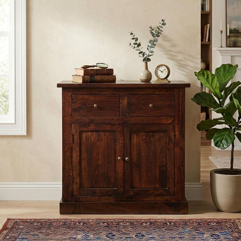 Jaipur Sideboard - 2 Door 2 Drawer - Small - Solid Mango Wood
