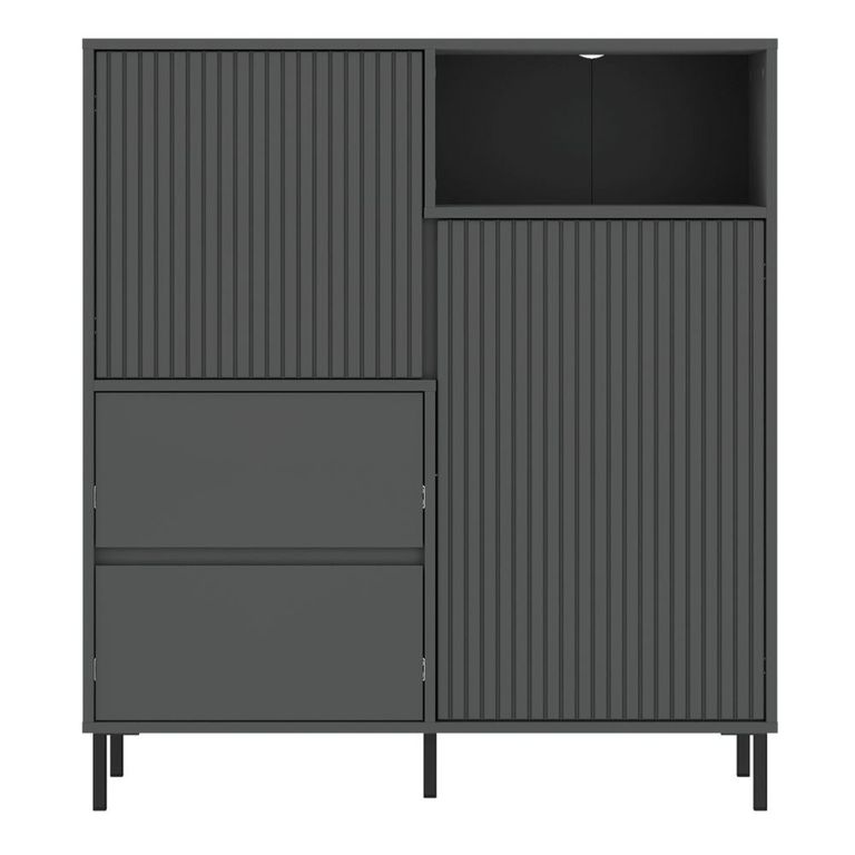 Avenale Sideboard - 2 Door - 2 Drawer - Small - Anthracite