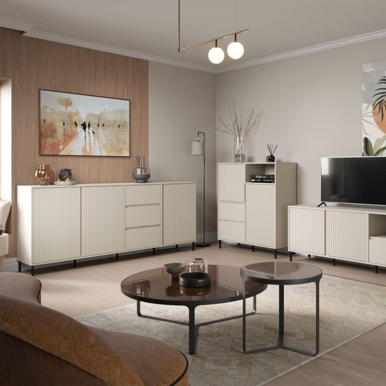 Avenale Sideboard - 2 Door - 2 Drawer - Small - Cashmere
