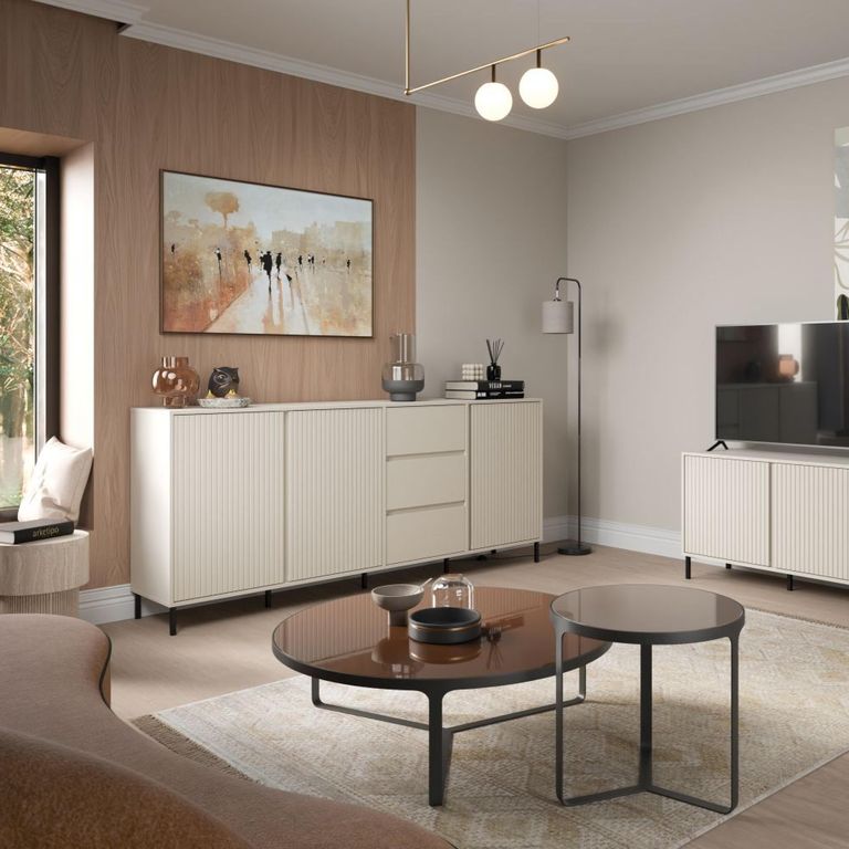 Avenale Sideboard - 3 Door - 3 Drawer - Extra Large - Cashmere