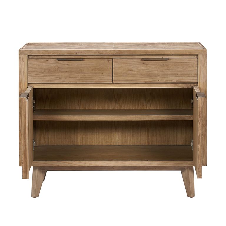 Sorrento Sideboard - 2 Door 2 Drawer - Small - Chevron - Elm Wood
