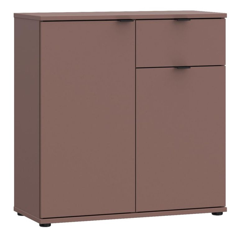 Ganymede Sideboard - 2 Door - 1 Drawer - Compact - Terracotta