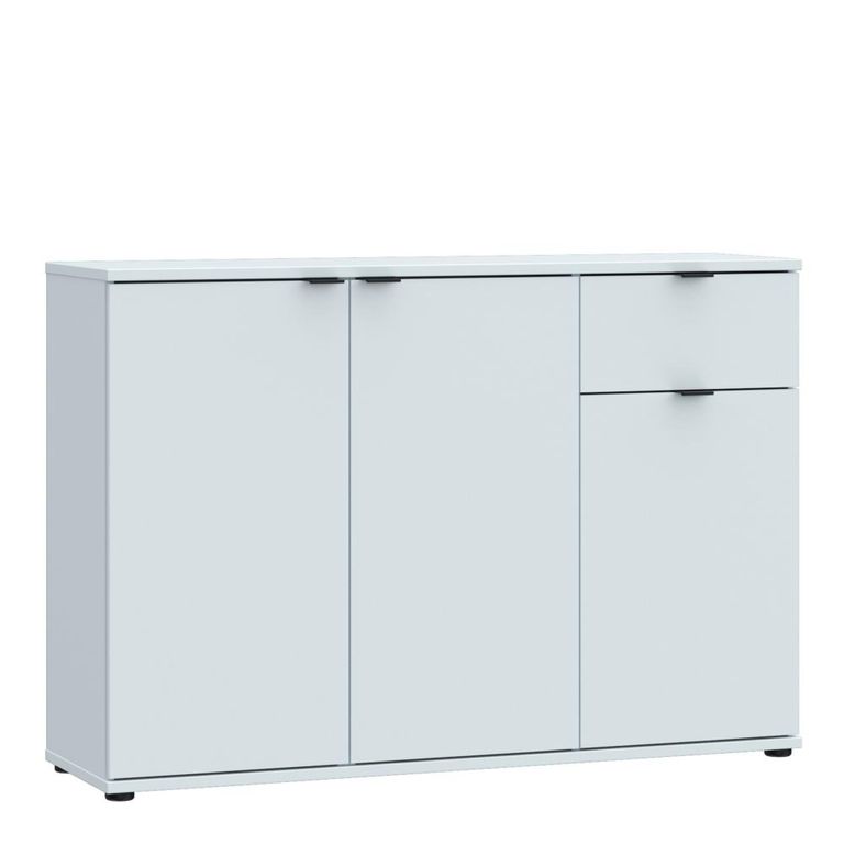 Ganymede Sideboard - 3 Door - 1 Drawer - Small - Light Grey