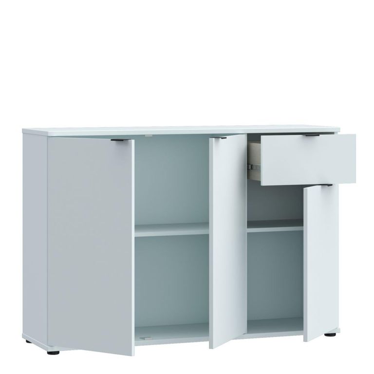 Ganymede Sideboard - 3 Door - 1 Drawer - Small - Light Grey