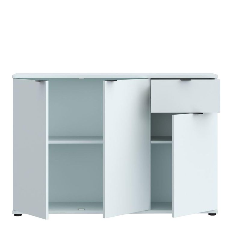 Ganymede Sideboard - 3 Door - 1 Drawer - Small - Light Grey