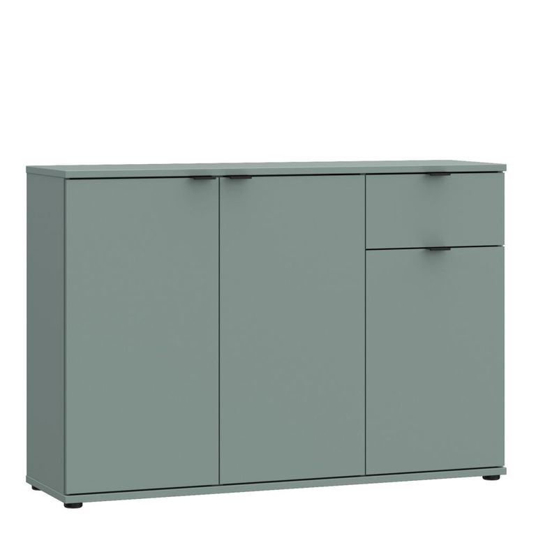 Ganymede Sideboard - 3 Door - 1 Drawer - Small - Sage Green