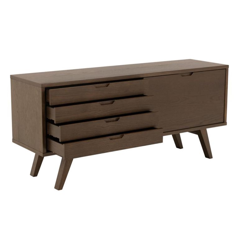 A Line Sideboard - 1 Door - Large - 160cm - Smoked Oak