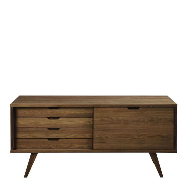 A-Line Smoked Oak 4 Drawer Large Sideboard