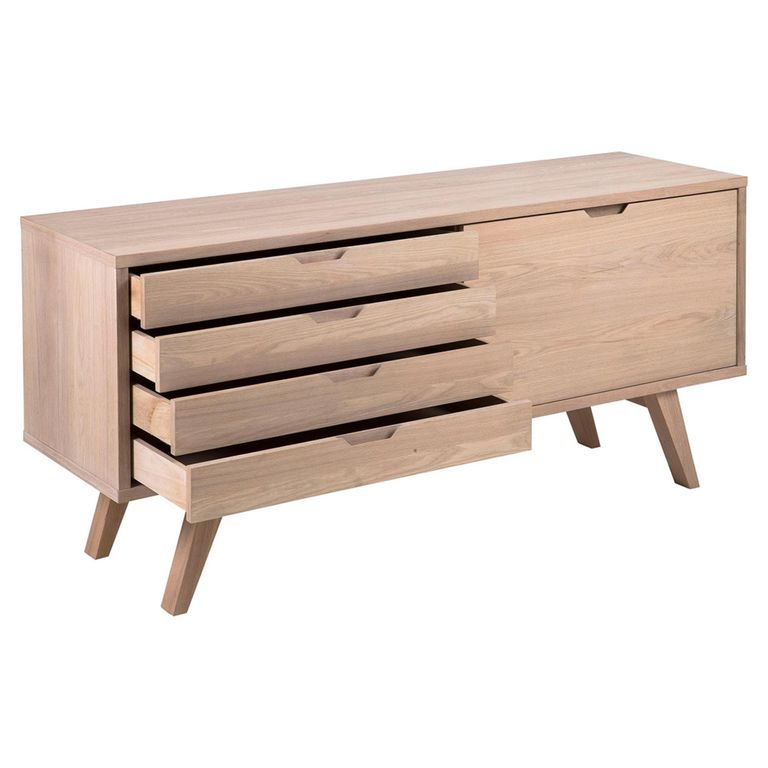 A Line Sideboard - 1 Door - Large - 160cm - White Oak
