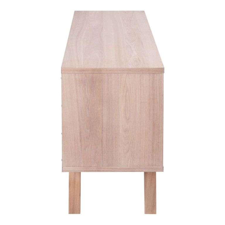 A-Line White Oak 4 Drawer Large Sideboard