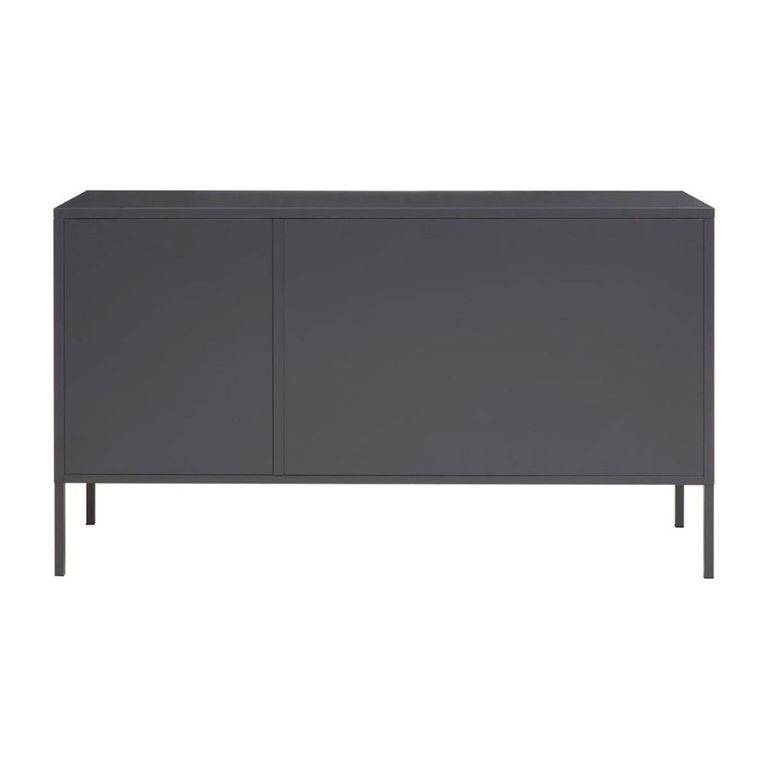 Acier Metal Medium Sideboard - 3 Door - Grey - 140cm