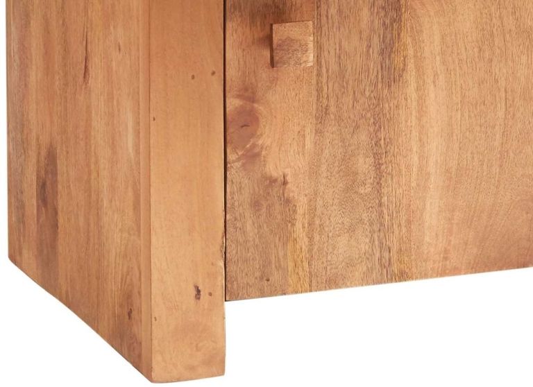 Ajmer Light Mango Wood 135cm Medium 3 Door Sideboard