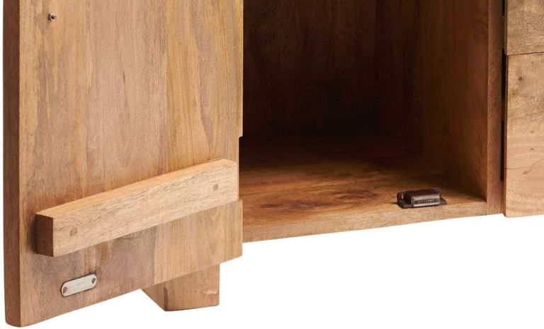 Ajmer Light Mango Wood Small 1 Door Sideboard