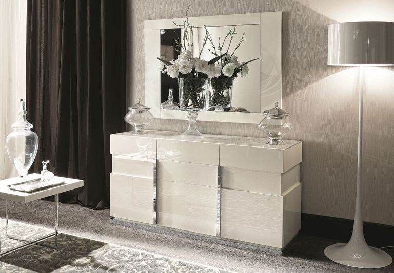 Canova Large Sideboard - 3 Door - 175cm - White Gloss
