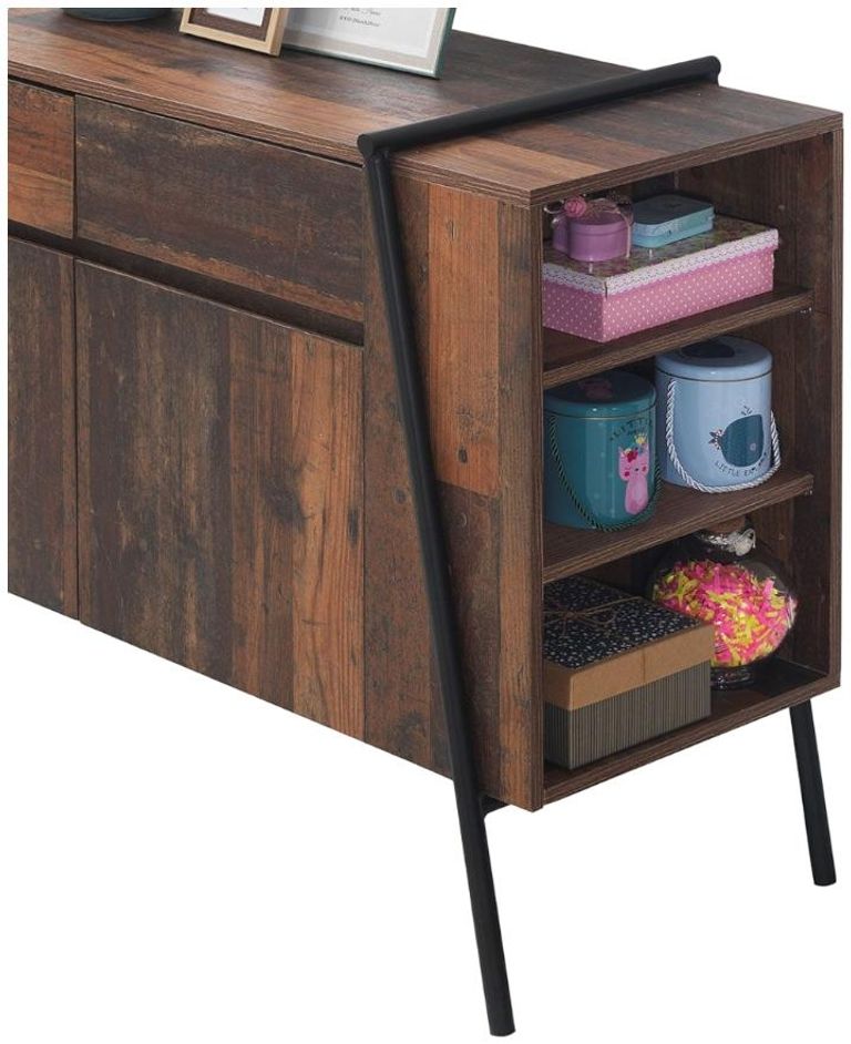 Alpena Rustic Oak 120cm Small 2 Door Sideboard