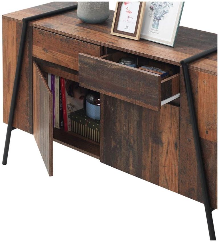 Alpena Rustic Oak 120cm Small 2 Door Sideboard