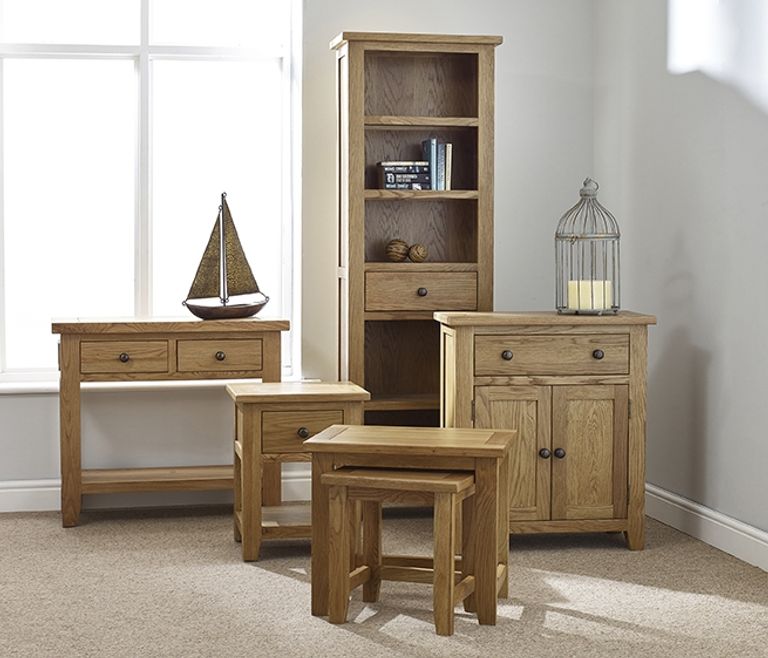 Appleby Petite Oak Compact Sideboard, 70cm with 2 Doors and 1 Drawer