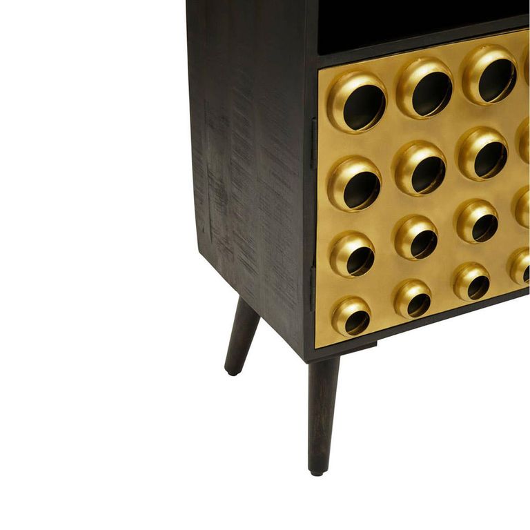 Arti Sideboard - 2 Door - 87.5cm - Black - Mango Wood - Small