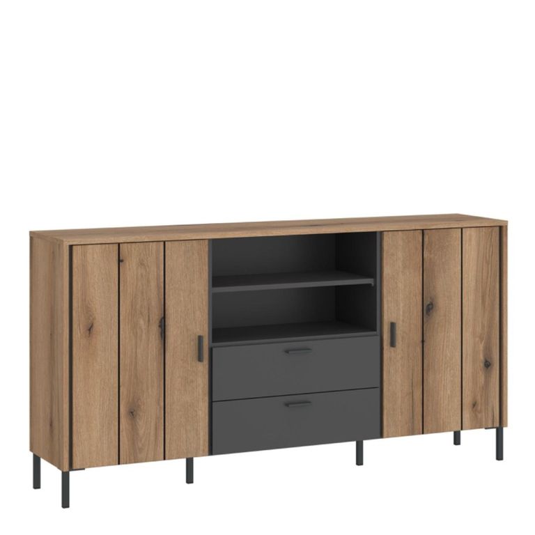 Arundel Oak Effect 2 Drawer Medium Sideboard