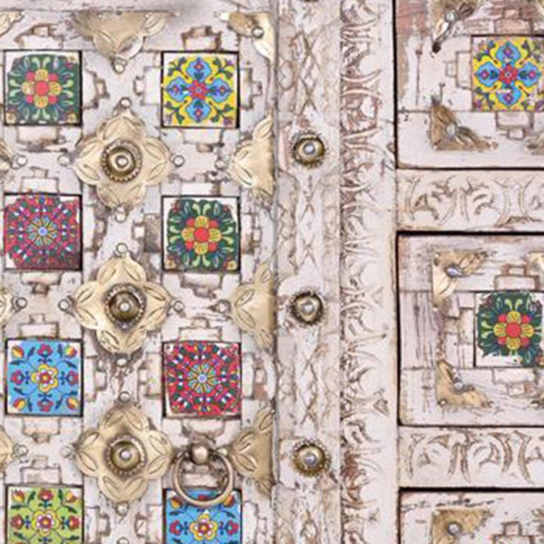 Awendaw Sideboard - 2 Door - Medium - 150cm - Mango Wood - White Washed