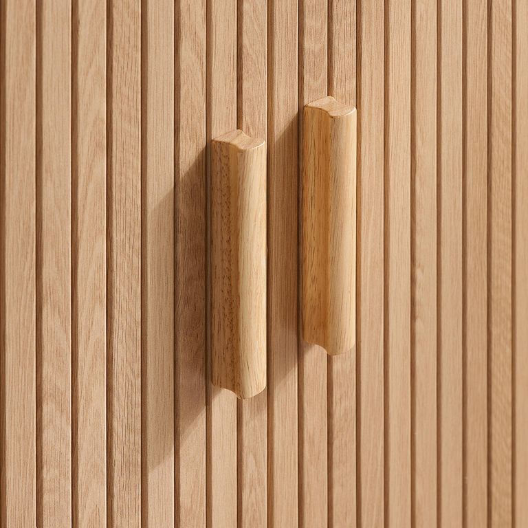 Axel Large Curved Sideboard - 160cm - 2 Door - Oak Fluted