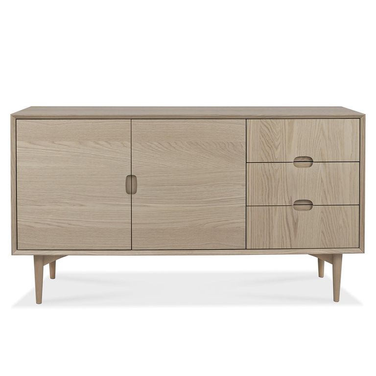 Dansk Scandi Oak Large Sideboard - 2 Door - 3 Drawer