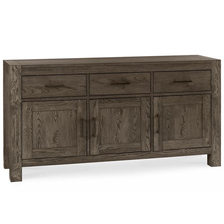 Turin Dark Oak Wide Sideboard - 3 Door