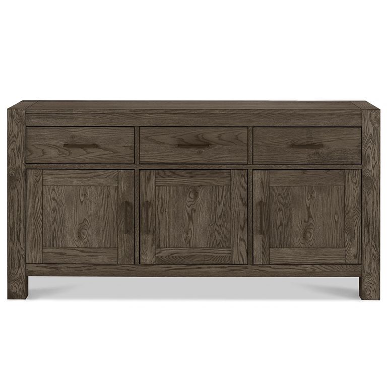 Turin Dark Oak Wide Sideboard - 3 Door