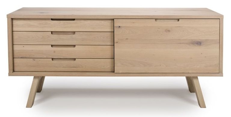 Bergen Oak Sideboard - 160cm - 1 Door - Large