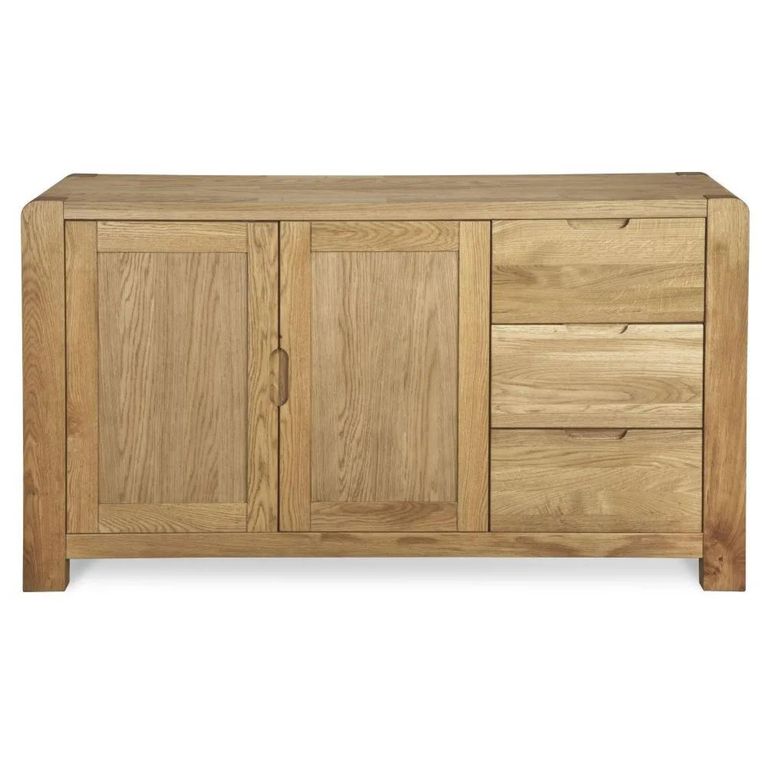 Bergen Medium Sideboard - 2 Door - Oak - 140cm
