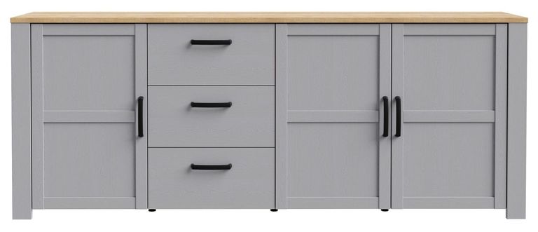 Bohol Grey 3 Door Extra Large Sideboard