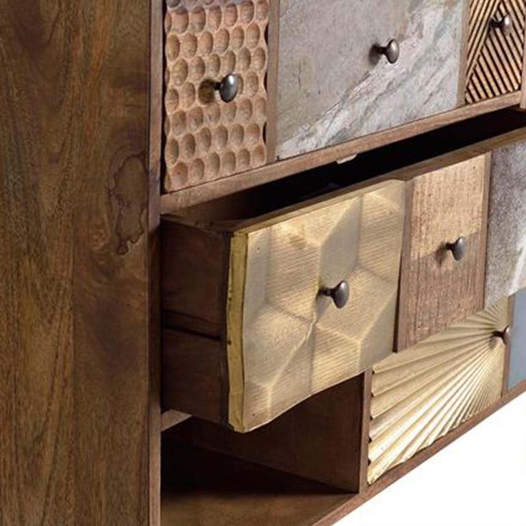 Bonham Sideboard - Mango Wood - Multi Drawer - Small - 110cm