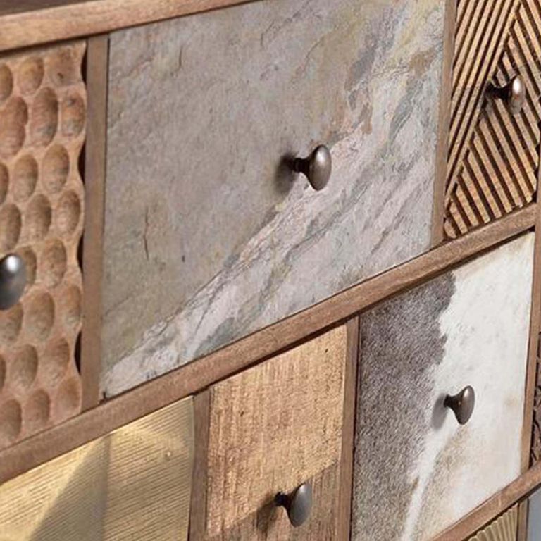 Bonham Sideboard - Mango Wood - Multi Drawer - Small - 110cm