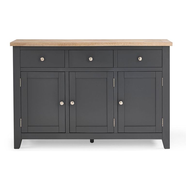 Bordeaux Sideboard - 3 Door - Medium - Grey